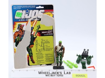 Heavy Duty V1 Complete W/ Cardback 1991 G.I. Joe Hasbro Vintage Action Figure