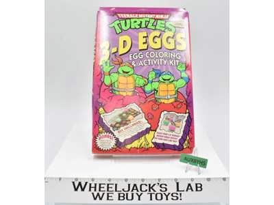 3-D Eggs Coloring Teenage Mutant Ninja Turtles 1994 Mello Smello NEW MIB