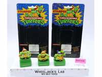 Lot of 3 Stampers W/ Inkpad Teenage Mutant Ninja Turtles TMNT 1990's Noteworthy