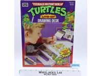 Lite-Up Drawing Desk Teenage Mutant Ninja Turtle Wallet 1990 RoseArt NEW MIB