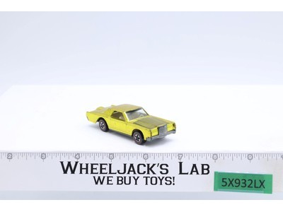Custom Continental Mark III Yellow 1969 Redline Hot Wheels Mattel Vintage RL