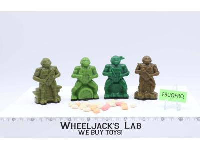 Lot of 4 Character Gum Candy Containers Teenage Mutant Ninja Turtles 1991 Topps