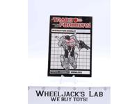 Grimlock Instruction Manual Booklet 1985 Hasbro G1 Transformers