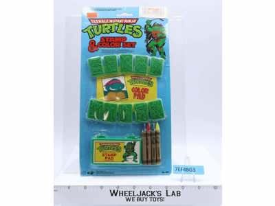 Stamp & Color Set Teenage Mutant Ninja Turtles TMNT 1990 Henry Gordy NEW MOSC
