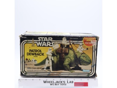 Patrol Dewback 100% Complete W/Box Star Wars 1983 Kenner Action Figure Vehicle