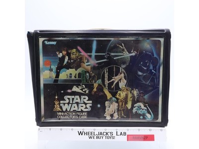 Star Wars Vinyl Collector's Case W/Insert & STICKERS 1977 Kenner Carry Case