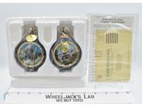 Mark Twain Riverboat & Matterhorn Bradford Exchange Heirloom Porcelain Ornaments