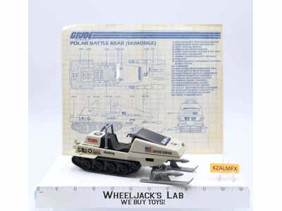 Polar Battle Bear 100% Complete GI Joe 1983 Hasbro Vintage Action Figure Vehicle
