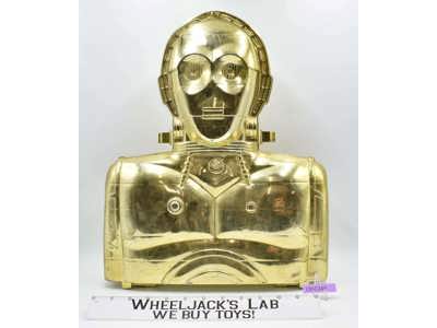 C-3PO Gold Action Figure Storage Case 1983 ROTJ Kenner Star Wars Vintage