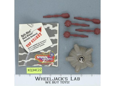 SPIN SHOT Black Widows Specialty Backpack 100% Complete Spiral Zone Tonka 1987