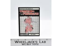 Hot Rod Action Figure Instruction Manual 1986 G1 Transformers