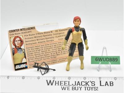 Scarlett V1 Straight Arm 100% Complete G.I. Joe ARAH 1982 Hasbro Vintage Figure