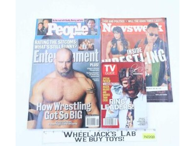 WWF Magazines (4) TV Guide Mankind 1999 Newsweek 2000 People 1992 Ent Wkly 1999