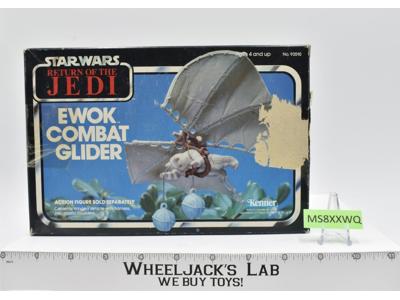 Ewok Combat Glider Complete W/Box Star Wars 1984 Kenner Action Figure Vehicle