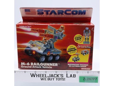 M-6 Railgunner WORKS 100% Complete Starcom 1986 Coleco MIB Vintage Vehicle