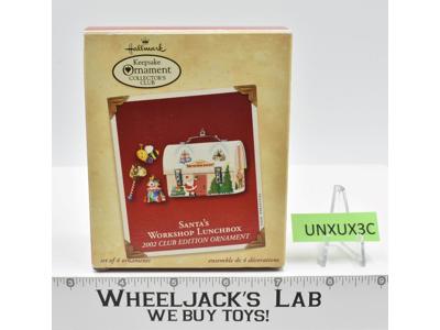 Santa's Workshop Lunchbox Hallmark Keepsake Ornament Collector's Club 2002