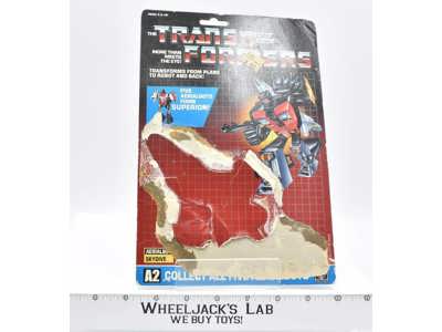 Skydive Superion Cardback Vintage Hasbro 1986 G1 Transformers Action Figure
