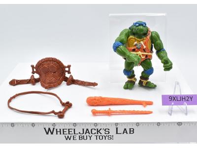 Cave Turtle Leo W/Dingy Dino 100% Complete Teenage Mutant Ninja Turtle 1992