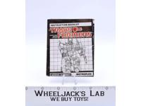 Metroplex Instruction Manual Booklet 1985 Hasbro G1 Transformers