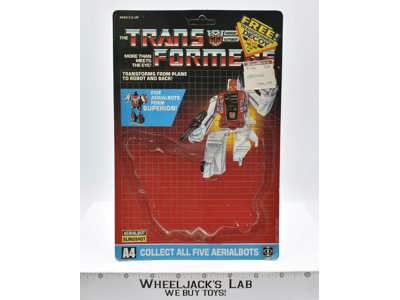 Slingshot Cardback Vintage 1986 G1 Transformers Hasbro Action Figure