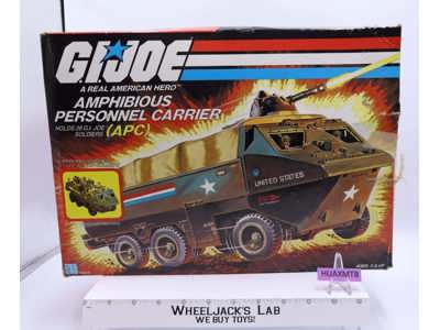 A.P.C. Amphibious Personnel Carrier 100% Complete GI Joe 1983 Hasbro Vehicle