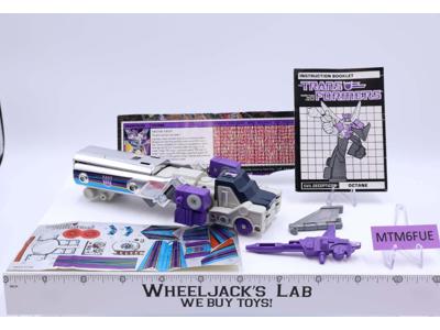Octane 100% Complete UNUSED STICKERS Vintage 1986 G1 Transformers Figure