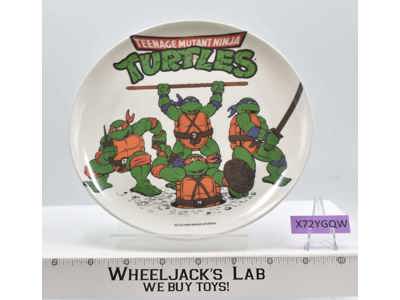 TMNT Plate and Bowl Set Dishes Peter Pan Ind 1989 Mirage Studios