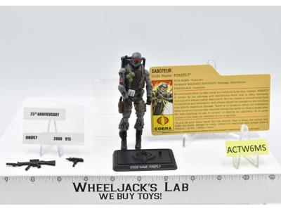 Firefly V15 100% Complete 25th Anniversary G.I. Joe 2008 Hasbro Action Figure