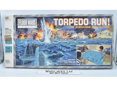 Torpedo Run 100% Complete W/Unused Stickers Floor Wars 1986 Milton Bradley