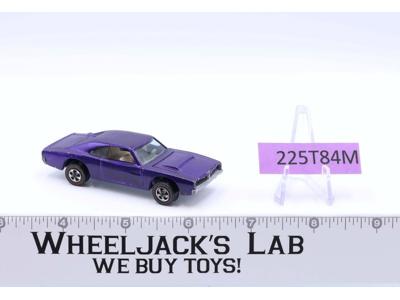 Custom Dodge Charger Purple 1968 Hot Wheels Mattel Vintage Redline RL
