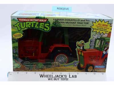 Farmer Don W/ Modern Mutant Tractor 100% Complete TMNT 1993 Playmates Vehicle