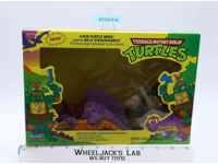 Cave Turtle Mike W/ Silly Stegosaurus 00% Complete TMNT 1992 Playmates Figure