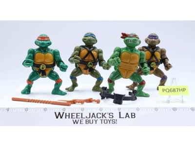 Lot of 4 Teenage Mutant Ninja Turtles TMNT KO Made in Taiwan Action Figures