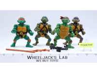 Lot of 4 Teenage Mutant Ninja Turtles TMNT KO Made in Taiwan Action Figures