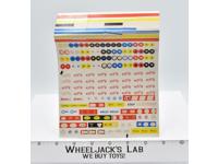 Hot Wheels Sticker Sheet 1970 Mattel Vintage