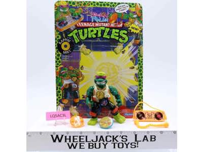 Rappin' Mike 100% Complete W/Card TMNT Teenage Mutant Ninja Turtle Playmates