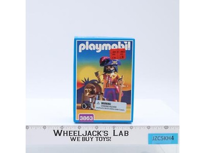 #3863 Pirate Captain Silversword 1996 Playmobil Geobra NEW MISB SEALED