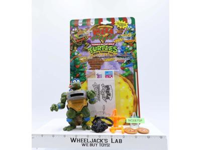 Pizza Tossin' Leo 100% Complete W/Card TMNT 1994 Playmates Action Figure