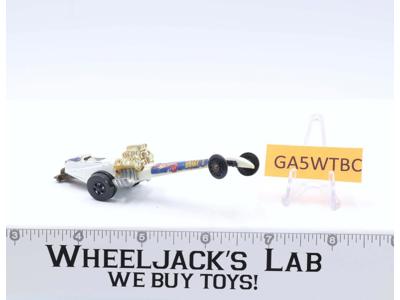 Snake Rail Dragster White 1971 Hot Wheels Mattel Vintage