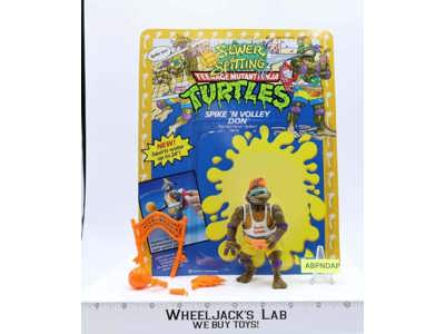 Spike 'n Volley Don W/Card 100% Complete TMNT 1992 Playmates Action Figure