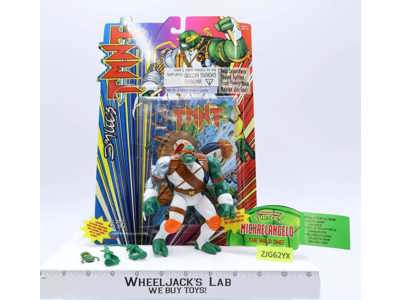 Michaelangelo 100% Complete W/Card Jim Lee TMNT 1995 Playmates Action Figure