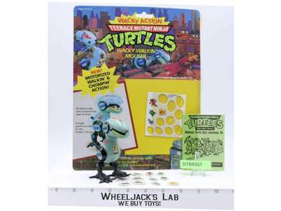Wacky Walkin' Mouser W/Cardback 100% Complete TMNT 1989 Playmates Vintage
