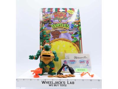 Pizza Tossin' Mike 100% Complete W/Card TMNT 1994 Playmates Action Figure