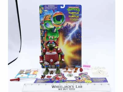 Leonardo's Battle Castle Playset Turtle in a Turtle Complete TMNT 1995 Playmates