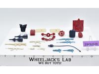 Lot Battle Gear Accessory 4 Set 3 1986 Weapons G.I. Joe Vintage Action Figure
