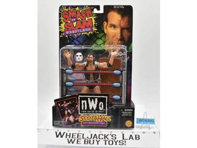 Scott Hall Smash 'N Slam Wrestlers NWO WCW 1999 Toybiz NEW MOSC Wrestling Figure