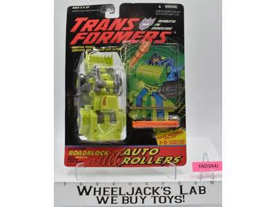 Roadblock Decepticon Auto Rollers G2 Transformers 1994 Hasbro Figure MOSC SEALED