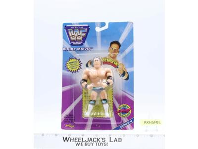 Rocky Maivia Bend-Ems WWF 1997 Just Toys 4.5" NEW MOSC SEALED