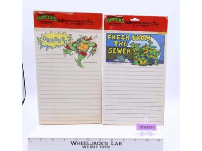 Lot of 2 Notepads Teenage Mutant Ninja Turtles TMNT 1989 Artis Paper