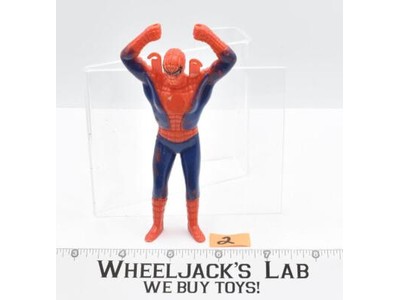 Spiderman #2 Paratrooper Parachute 1974 Ahi Plastic Action Figure